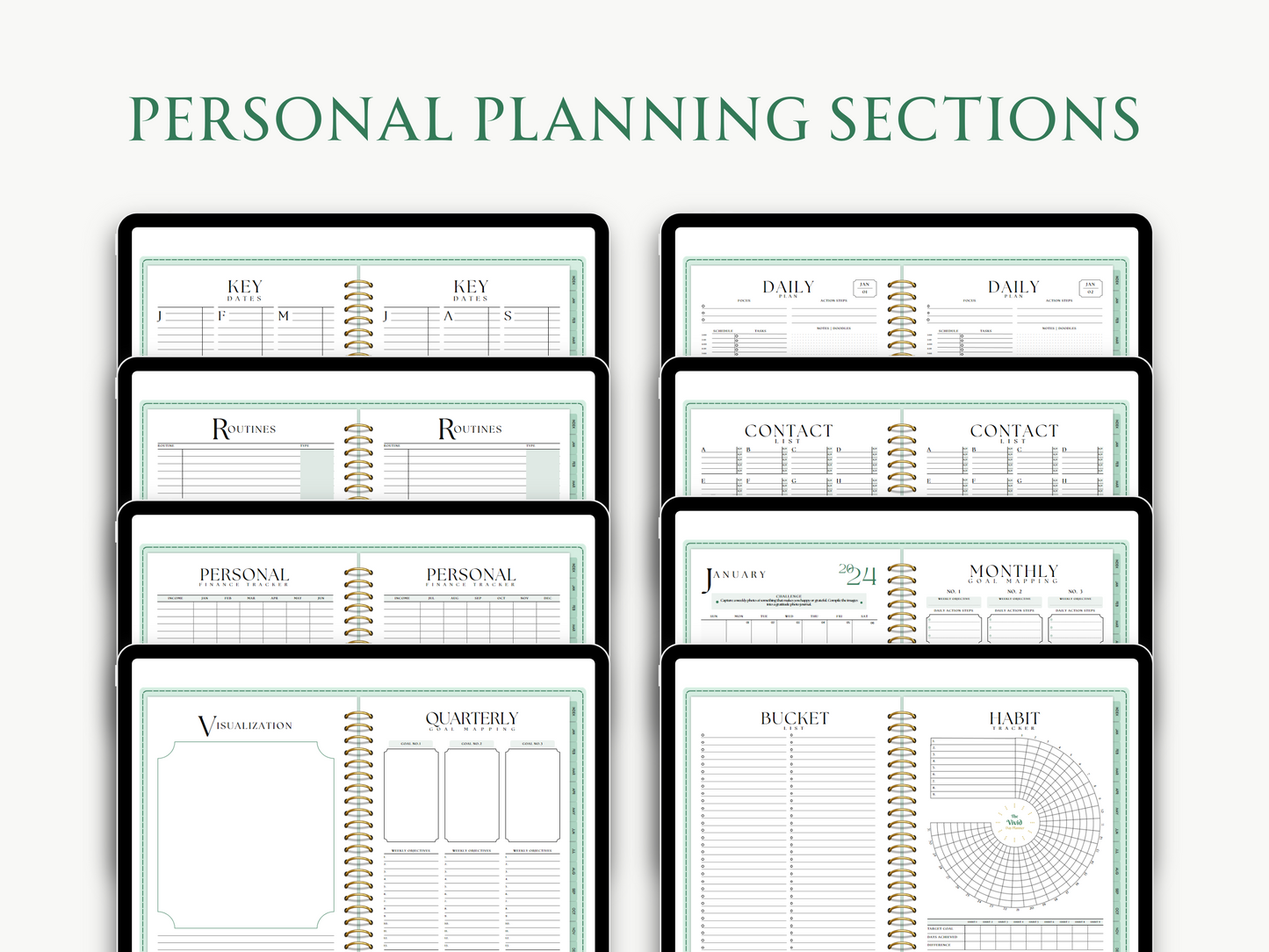 2024 Vivid Day Planner - Business + Personal Planner | DAILY (dated)